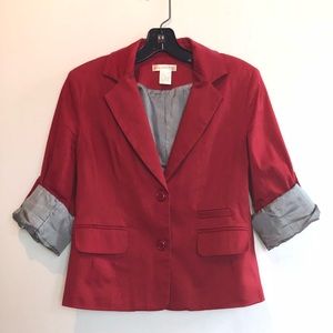 Chic Red Blazer